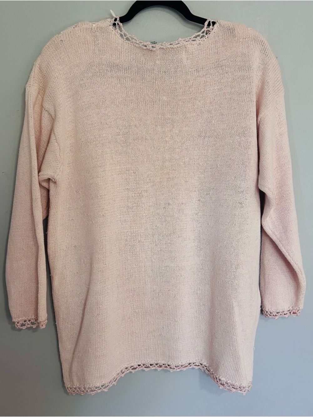 Vtg Shenanigans Cottagecore Floral Sweater M Pink Coquette Anthropologie Style - Picture 4 of 10